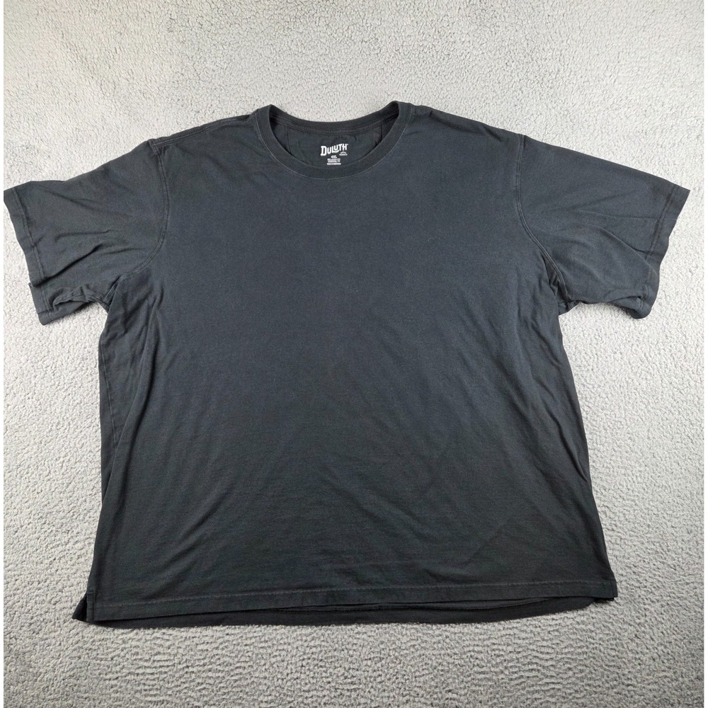 Duluth Trading Shirt‎ Mens 4XL Black Short Sleeve Longtail T Workwear Cotton
